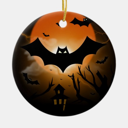 Décoration En Céramique Joyeux Halloween (Devant)