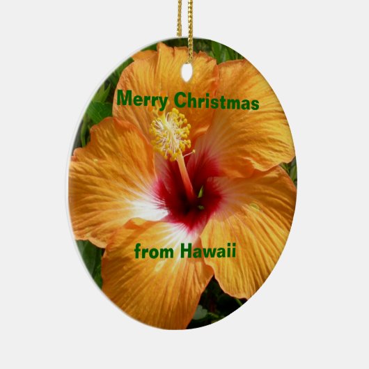 Décoration En Céramique Joyeux Hibiscus de Noël (Droite)