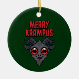 Décoration En Céramique Joyeux Krampus Mignon et Flippant