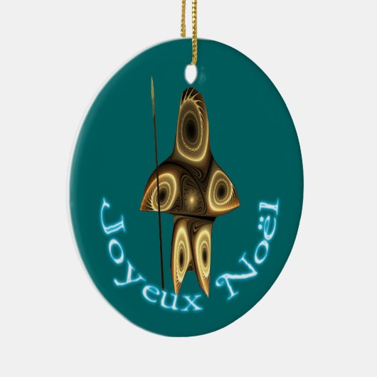Décoration En Céramique Joyeux Noё l - Chasseur inuit fragile (Droite)