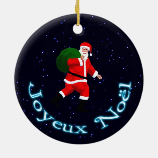 Décoration En Céramique Joyeux Noё l - Père Noël (Dos)