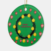 Décoration En Céramique Joyeux Noël (Gauche)