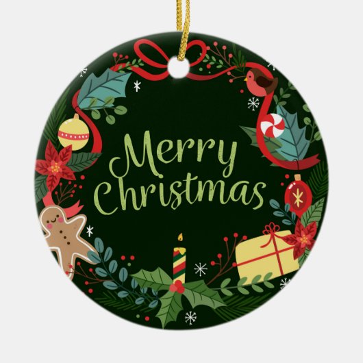 Décoration En Céramique Joyeux Noël (Devant)