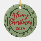 Décoration En Céramique joyeux noël (Dos)