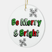 Décoration En Céramique Joyeux Noël (Gauche)