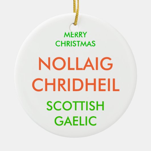 DÉCORATION EN CÉRAMIQUE JOYEUX NOËL, (Devant)