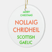 DÉCORATION EN CÉRAMIQUE JOYEUX NOËL, (Gauche)