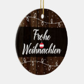 Décoration En Céramique Joyeux Noël autrichien Frohe Weihnachten (Droite)