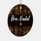 Décoration En Céramique Joyeux Noël catalan, Estelades, fève Nadal (Droite)