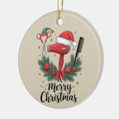 Décoration En Céramique Joyeux Noël coiffeur coiffeur Xmas coiffure (Gauche)