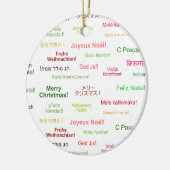 Décoration En Céramique Joyeux Noël dans différentes langues du monde (Gauche)