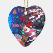 Décoration En Céramique Joyeux Noël dans l'aquarium (Gauche)