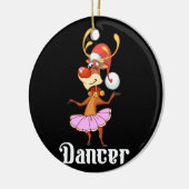 Décoration En Céramique Joyeux Noël Danser Reindeer Jote Deer Dancer (Gauche)