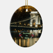 Décoration En Céramique Joyeux Noël de Budapest (Droite)