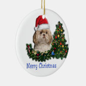 Décoration En Céramique Joyeux Noël de Chien mignon (Droite)