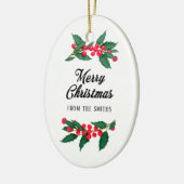 Décoration En Céramique Joyeux Noël De La Famille (Gauche)