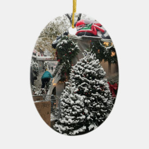 Décoration En Céramique Joyeux Noël de NYC New York City Tree Stand