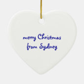 Décoration En Céramique Joyeux Noël de Sydney (Dos)