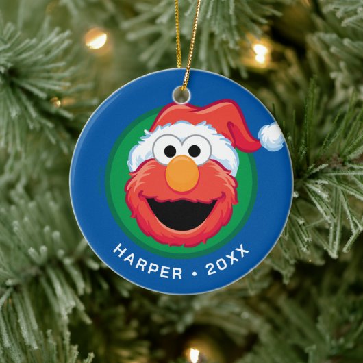Décoration En Céramique Joyeux Noël Elmo (Arbre)
