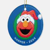 Décoration En Céramique Joyeux Noël Elmo (Gauche)