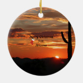 Décoration En Céramique Joyeux Noël en Arizona (Dos)