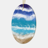 Décoration En Céramique Joyeux Noël en mer | Noël balnéaire (Gauche)