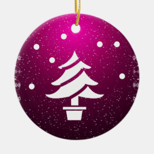 Décoration En Céramique Joyeux Noël et Bonne Année !