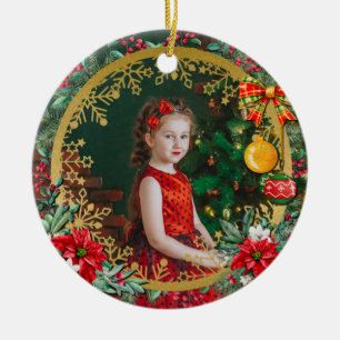 Décoration En Céramique Joyeux Noël et Bonne Année Avec Amour