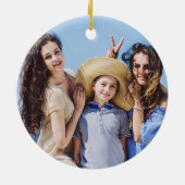 Décoration En Céramique Joyeux Noël Famille Photo Starfish (Dos)