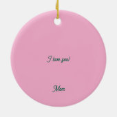 Décoration En Céramique Joyeux Noël Floral Chat (Dos)