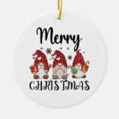 Décoration En Céramique Joyeux Noël Gnomies Noël Gnomes (Devant)