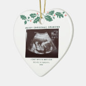 Décoration En Céramique Joyeux Noël grand-mère Faire-part de grossesse (Gauche)