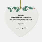 Décoration En Céramique Joyeux Noël Grand-mère Grossesse Ultrasonic (Dos)