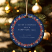 Décoration En Céramique Joyeux Noël Holly Photo botanique