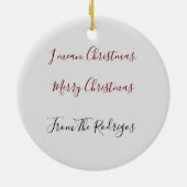 Décoration En Céramique Joyeux Noël Joyeux Chat-Mas Cat Tree (Dos)