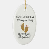 Décoration En Céramique Joyeux Noël Maman et Papa te voient dans (Droite)