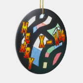 Décoration En Céramique Joyeux Noël Motif (Droite)