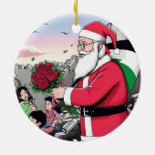 Décoration En Céramique Joyeux Noël, Palestine : Juste Cause Unity Ornam (Dos)