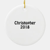 Décoration En Céramique Joyeux Noël Père Noël Vache (Dos)