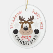 Décoration En Céramique Joyeux Noël personnalisé (Gauche)