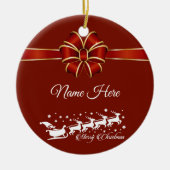 Décoration En Céramique Joyeux Noël personnalisé (Devant)