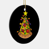 Décoration En Céramique Joyeux Noël Pizza (Droite)