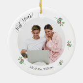 Décoration En Céramique Joyeux Noël Premier An Goparents (Dos)