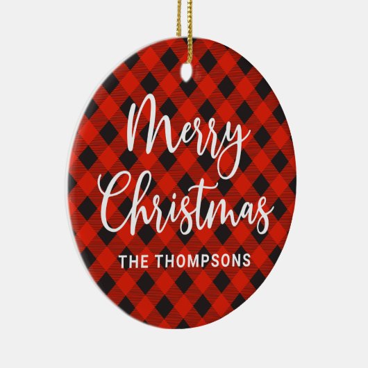 Décoration En Céramique Joyeux Noël Rouge moderne simple (Droite)