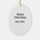 Décoration En Céramique Joyeux Noël simple minimum ajouter nom modèle de t (Droite)