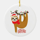 Décoration En Céramique Joyeux Noël Sloth (Dos)