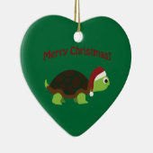 Décoration En Céramique Joyeux Noël! Tortue (Droite)
