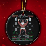 Décoration En Céramique Joyeux Noël Vilain Gymnase de Noël<br><div class="desc">Amusant Joyeux Vies de Noël laid Gym Entraînement cadeau, </div>