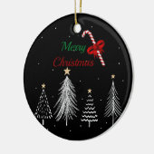 Décoration En Céramique Joyeux pins de Noël (Gauche)