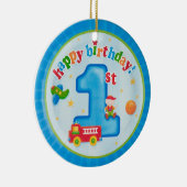 Décoration En Céramique joyeux premier anniversaire (Droite)